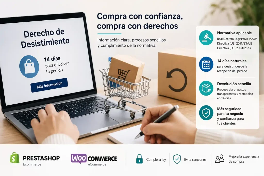 Derecho de desistimiento en tienda online