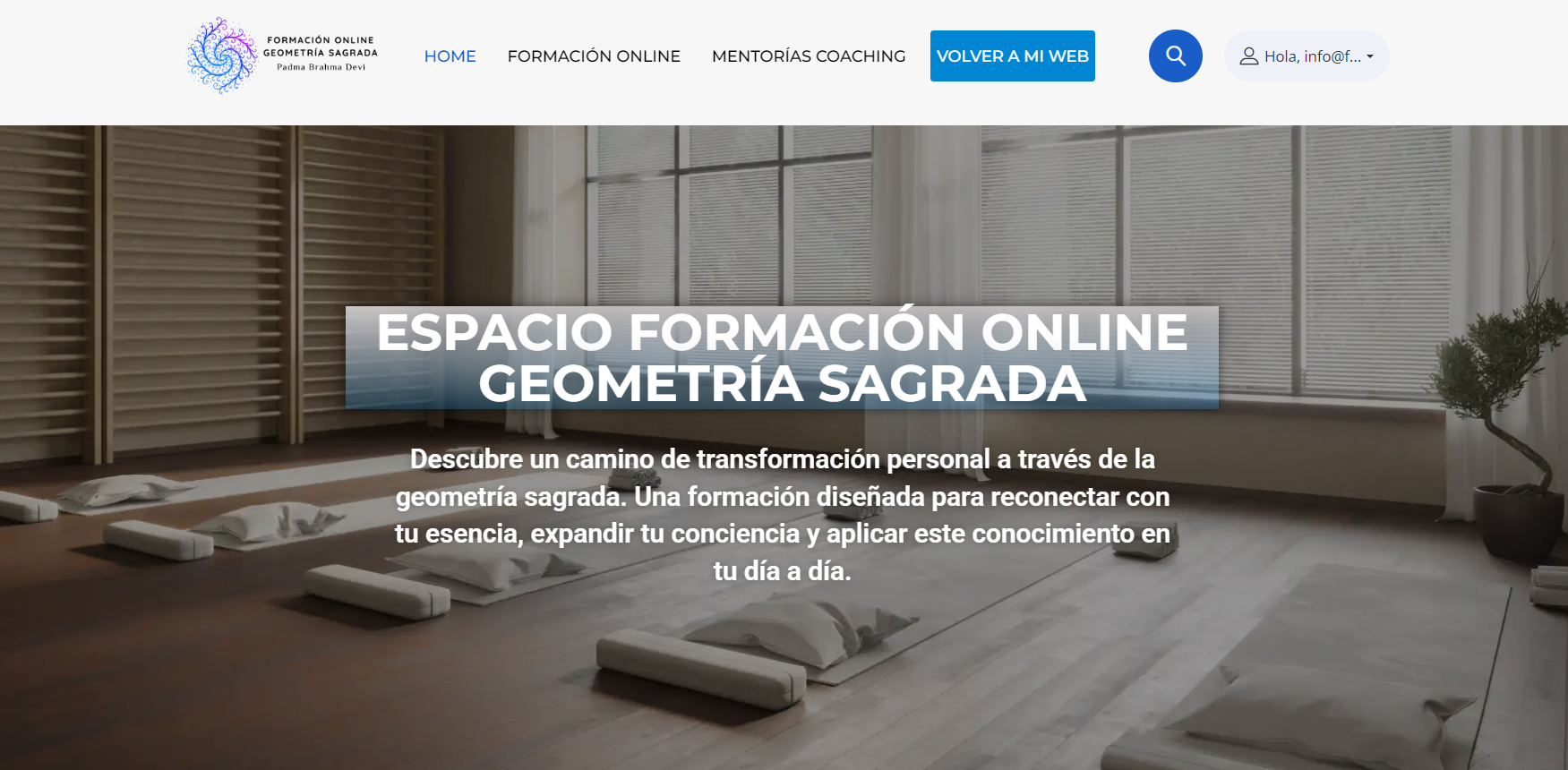 Espacio de formación online en geometría sagrada