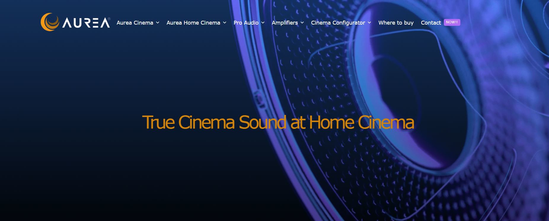 Altavoz de cine en casa AUREA en detalle
