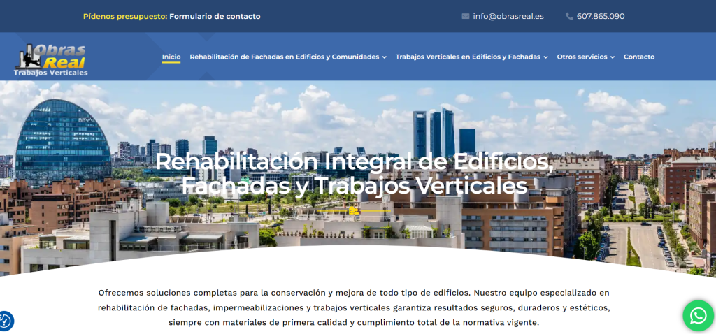 Rehabilitación de edificios en skyline de Madrid